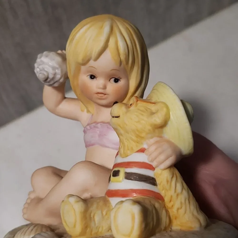Vintage Lenox Teddy and Tiny Tots Porcelain Figurine 